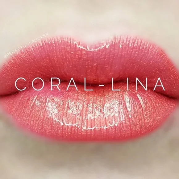 Lipsense Coral-Lina NEW Warm Frost Peach Pink Shimmer Long Last Liquid Lipstick - Picture 1 of 8